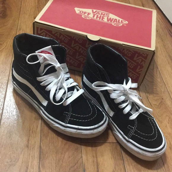 Vans Shoes - black high top vans
